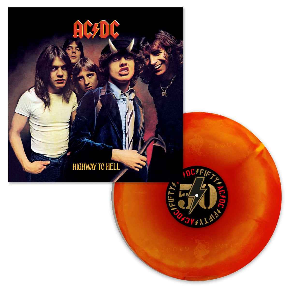 Highway To Hell: 50th Anniversary (Limited Edition, Hellfire Marble Colored Vinyl) [Vinyl]