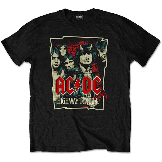 AC/DC Highway To Hell Sketch [T-Shirt] Black