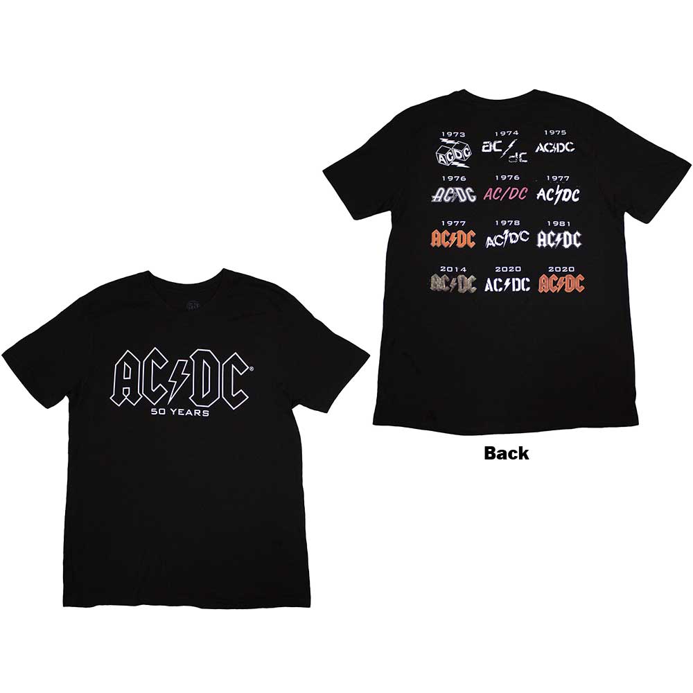 AC/DC Logo History [T-Shirt] Black
