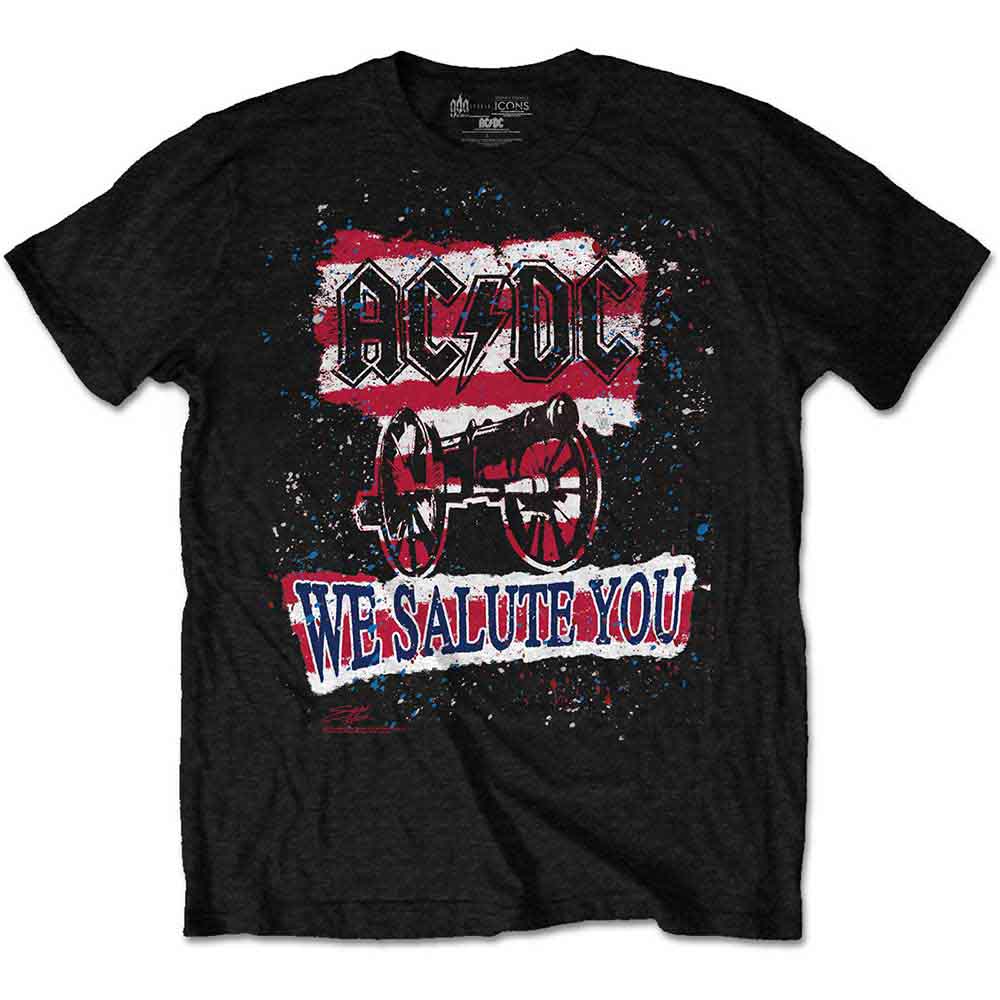 AC/DC We Salute You Stripe [T-Shirt] Black