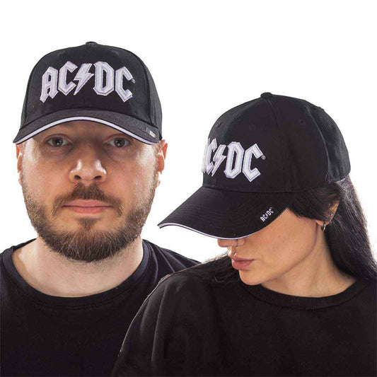 AC/DC White Logo [Hat] Black