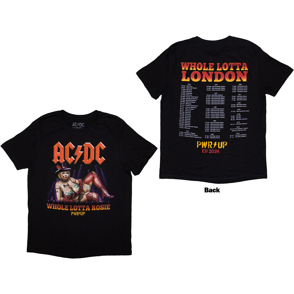 AC/DC Whole Lotta London PWR-UP EU Tour '24 [T-Shirt] - Rock Band Apparel