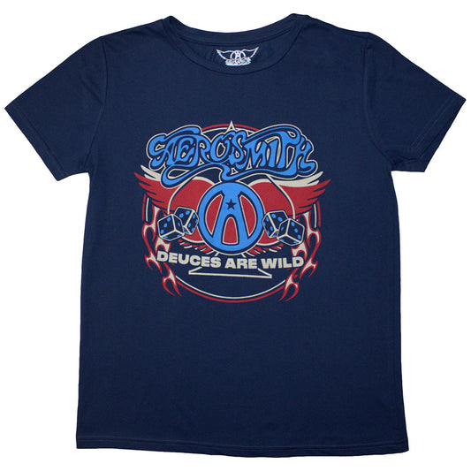 Aerosmith Rainbow Spade [T-Shirt] Blue