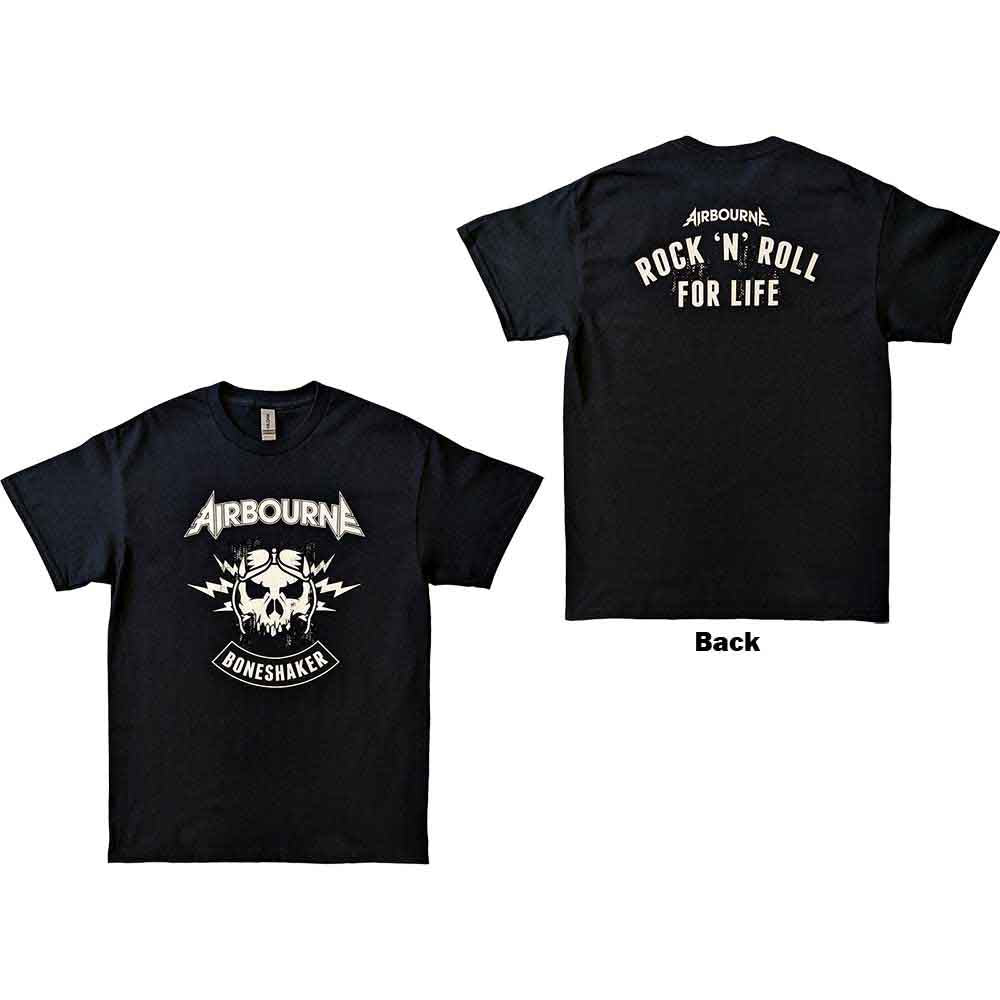 Airbourne R 'n' R Boneshaker [T-Shirt] - Rock Band Apparel