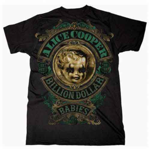 Alice Cooper Billion Dollar Baby Crest [T-Shirt] - Rock Band Apparel