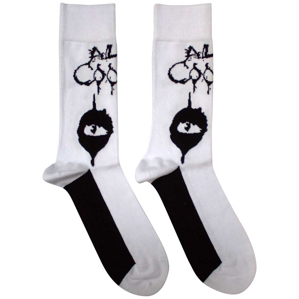Alice Cooper Eyes [Socks] White