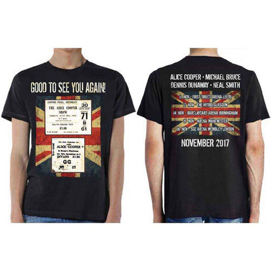 Alice Cooper UK Only Event (Nov 2017) [T-Shirt] - Rock Band Apparel