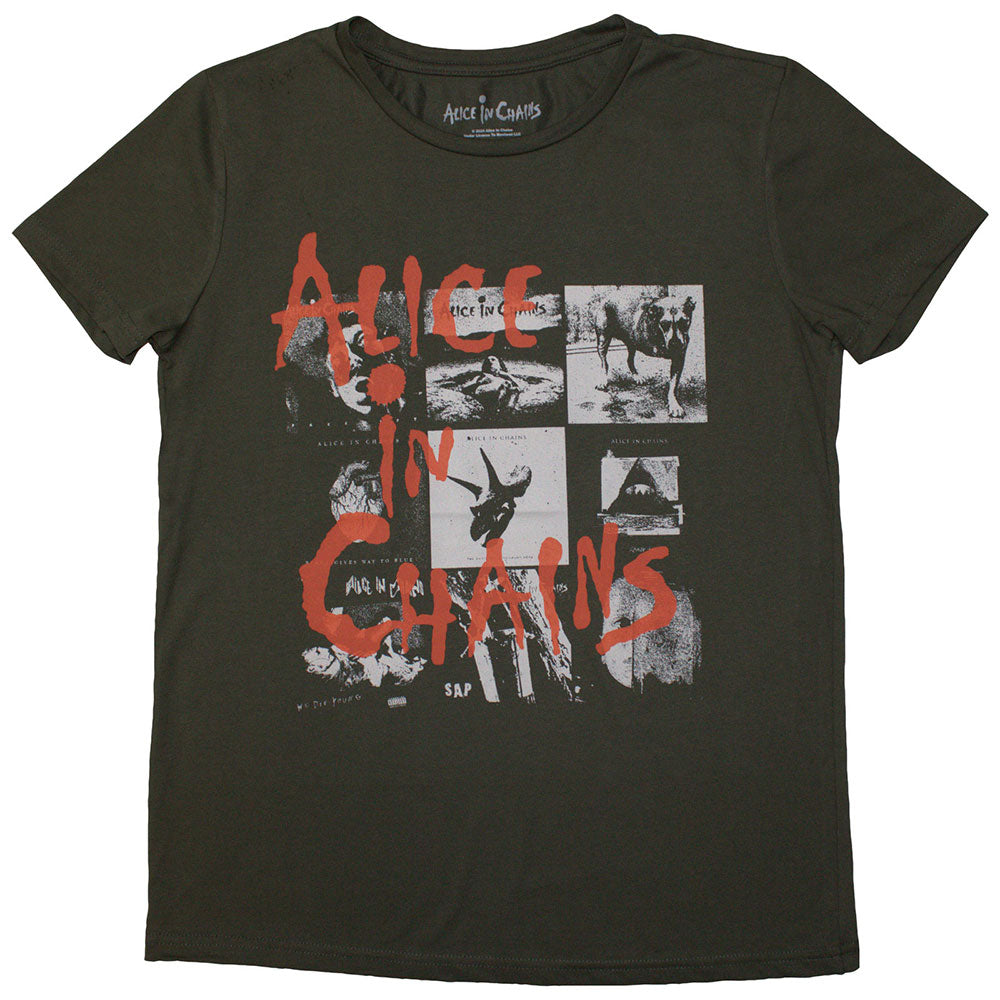Alice In Chains Albums Montage [T-Shirt] Green