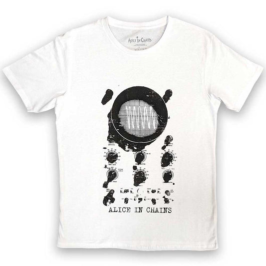 Alice In Chains Oscilloscope [T-Shirt] White