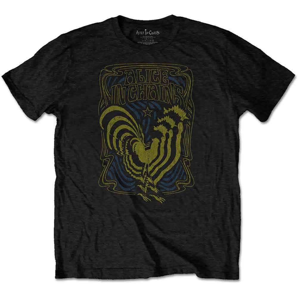 Alice In Chains Psychedelic Rooster [T-Shirt] - Rock Band Apparel