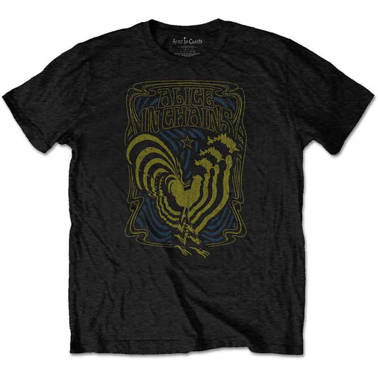 Alice In Chains Psychedelic Rooster [T-Shirt] - Rock Band Apparel