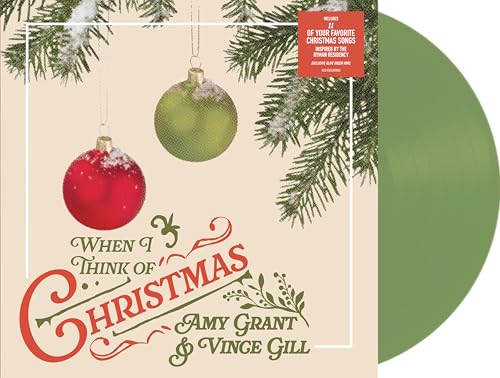 Amy Grant & Vince Gill - When I Think Of Christmas [Olive Green LP] [Vinyl]