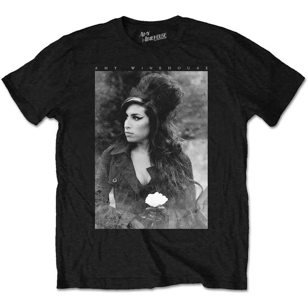 Amy Winehouse Flower Portrait [T-Shirt] - Rock Band Apparel