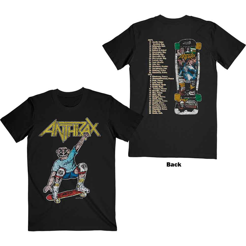 Anthrax Spreading Skater Notman Vintage [T-Shirt] - Rock Band Apparel
