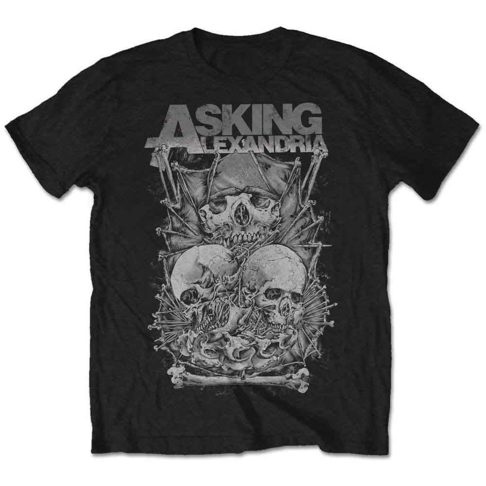 Asking Alexandria Skull Stack [T-Shirt] - Rock Band Apparel