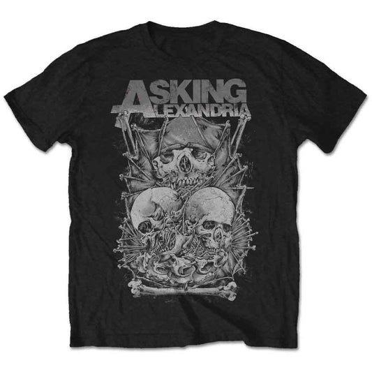Asking Alexandria Skull Stack [T-Shirt] - Rock Band Apparel