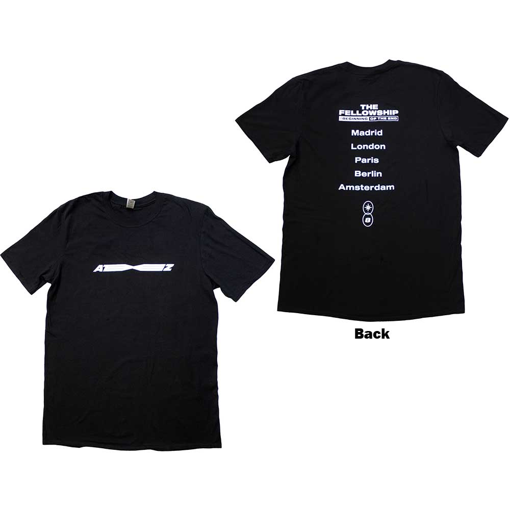 ATEEZ Fellowship Tour Euro Logo [] Black