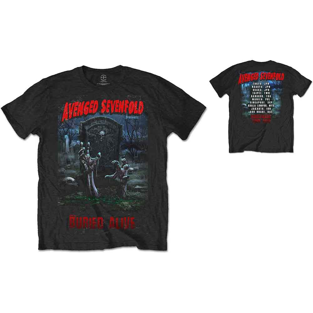 Avenged Sevenfold Buried Alive Tour 2012 [T-Shirt] - Rock Band Apparel