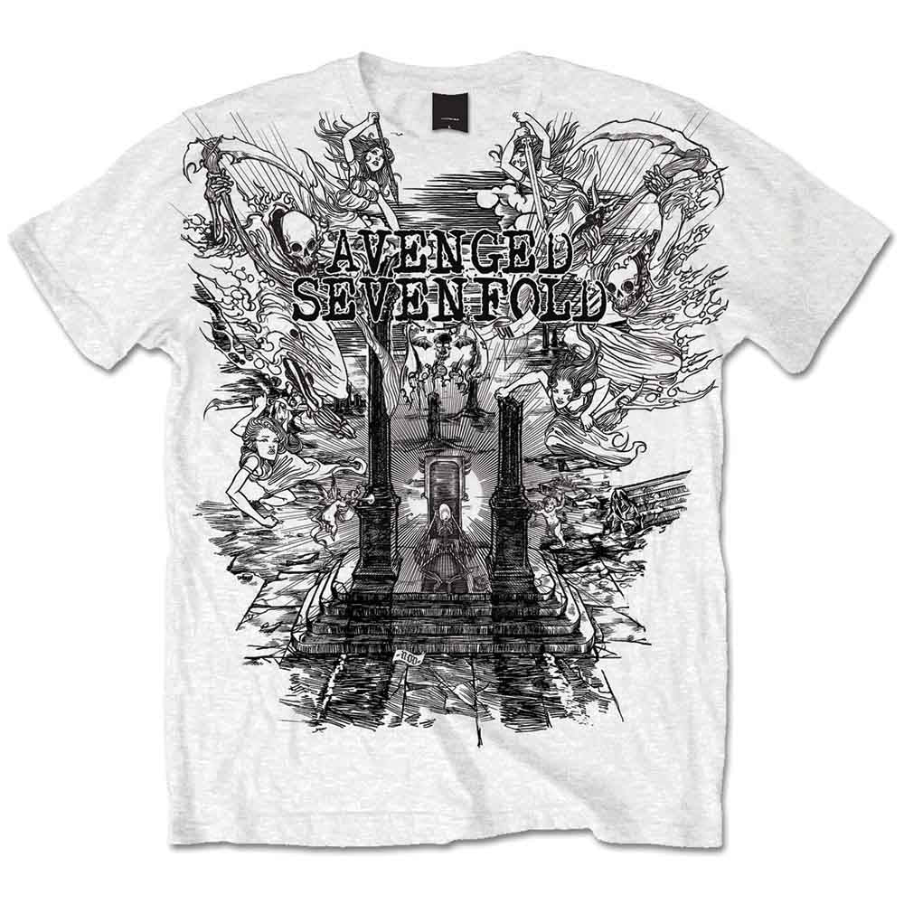 Avenged Sevenfold Land of Cain [T-Shirt] White