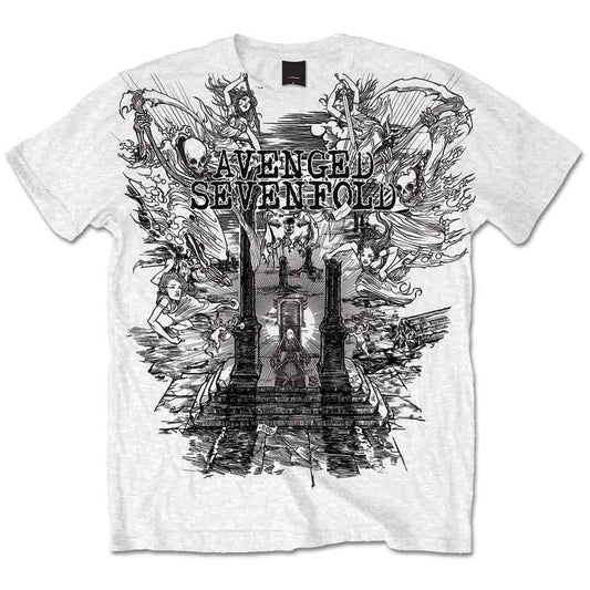 Avenged Sevenfold Land of Cain [T-Shirt] White