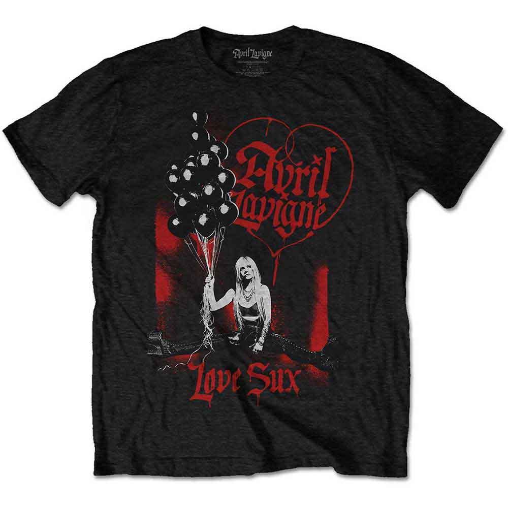 Avril Lavigne Love Sux Balloons [T-Shirt] - Rock Band Apparel