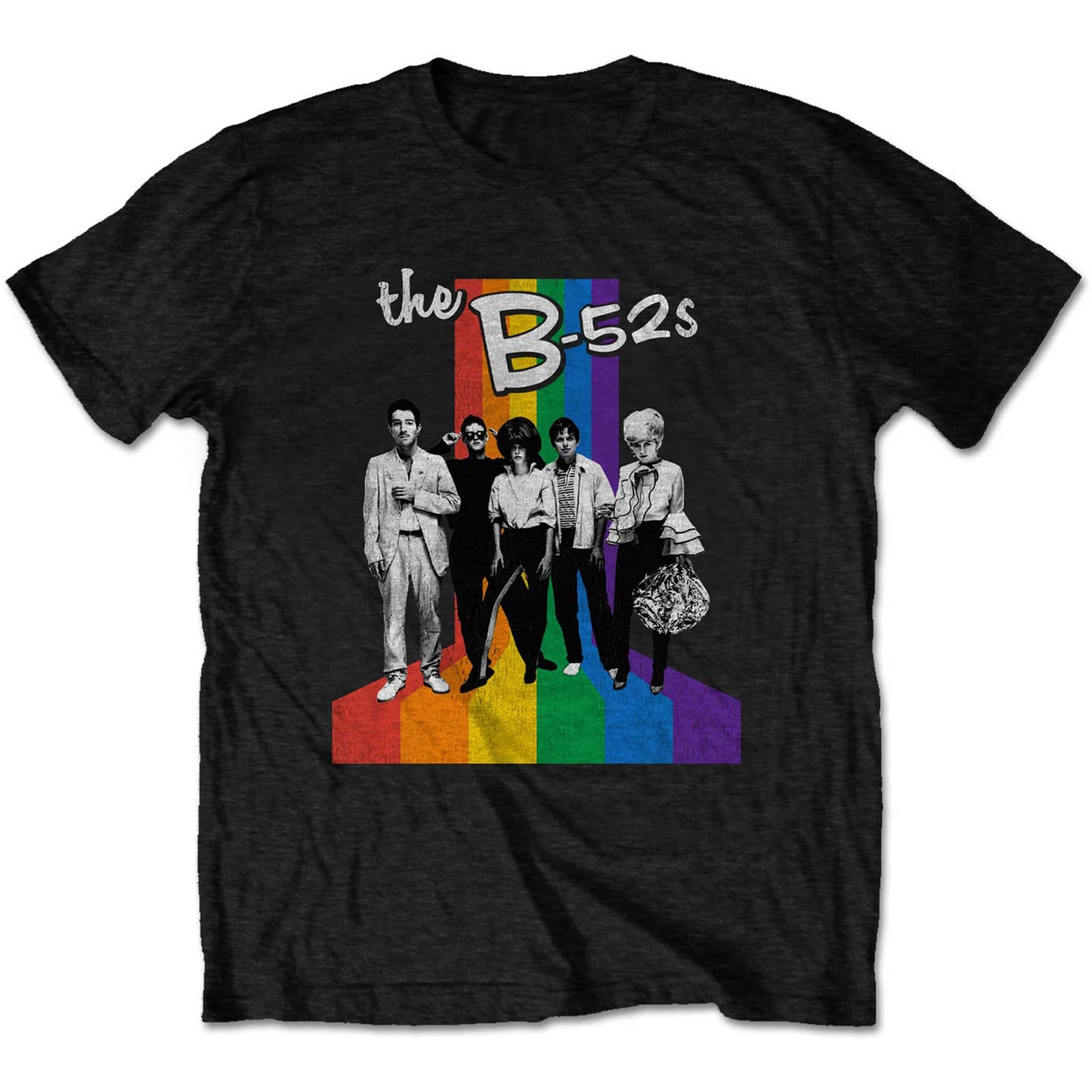 B52s Rainbow Stripes [T-Shirt] - Rock Band Apparel