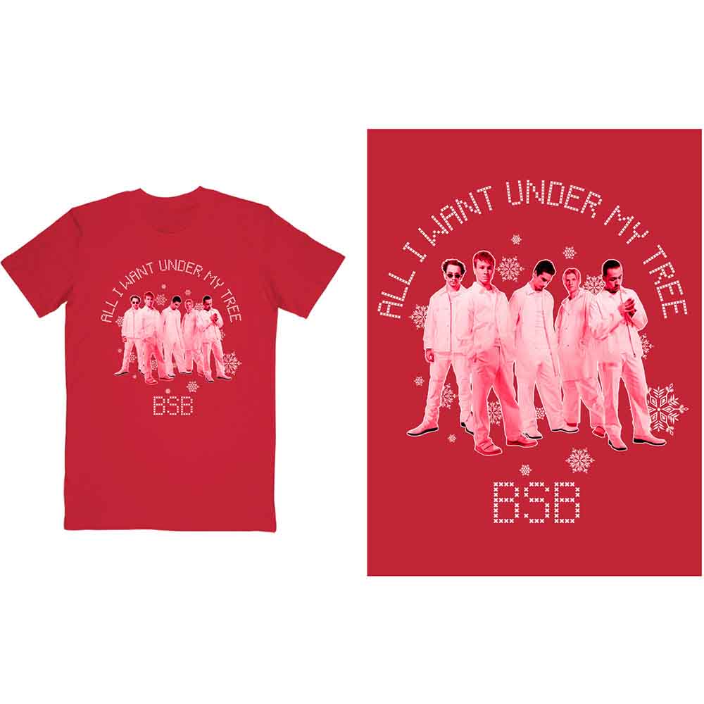 Backstreet Boys All I Want Xmas [T-Shirt] Red