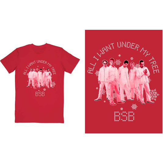 Backstreet Boys All I Want Xmas [T-Shirt] Red