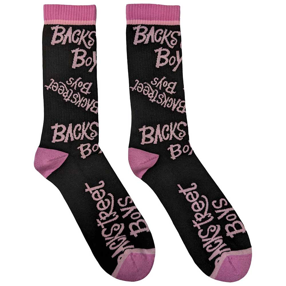 Backstreet Boys Logo Repeat [Socks] - Rock Band Apparel