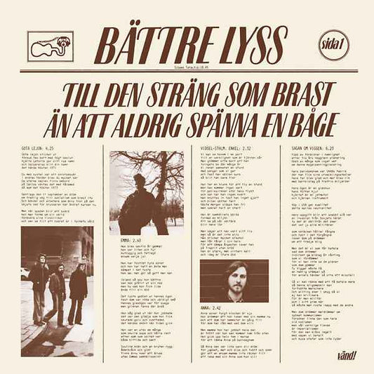 BATTRE LYSS - Till Den Strang Som Brast An Att Aldrig Spanna En Bage [Vinyl]