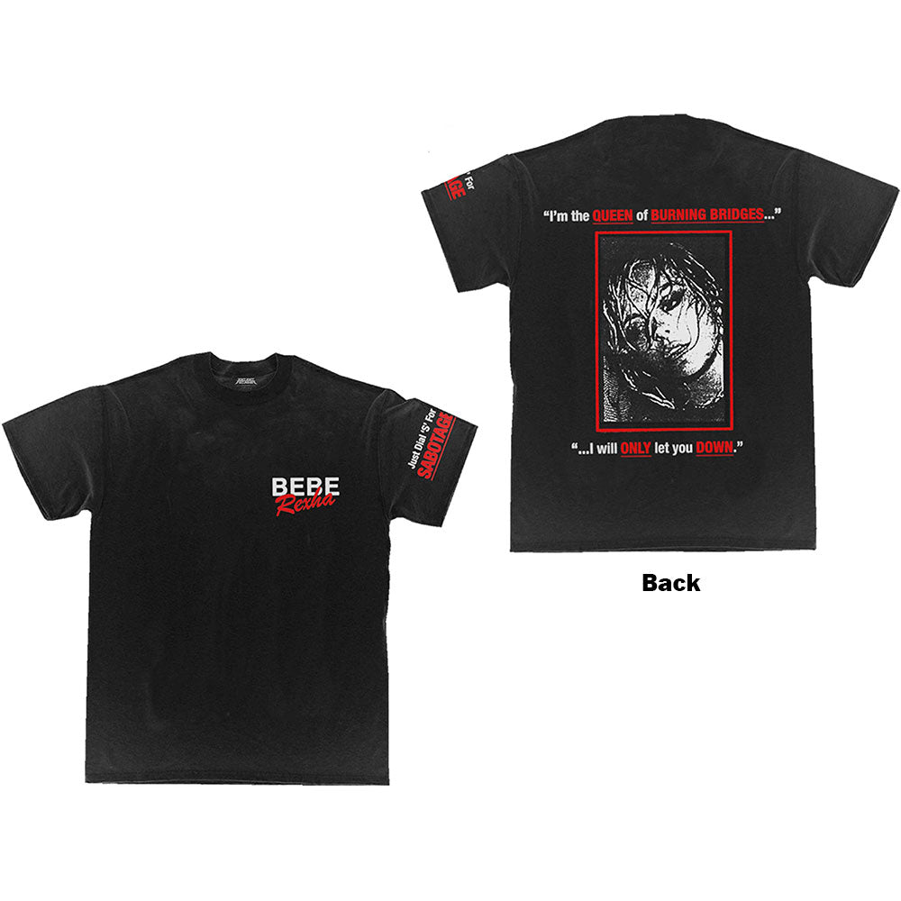 Bebe Rexha Queen of Sabotage [T-Shirt] Black