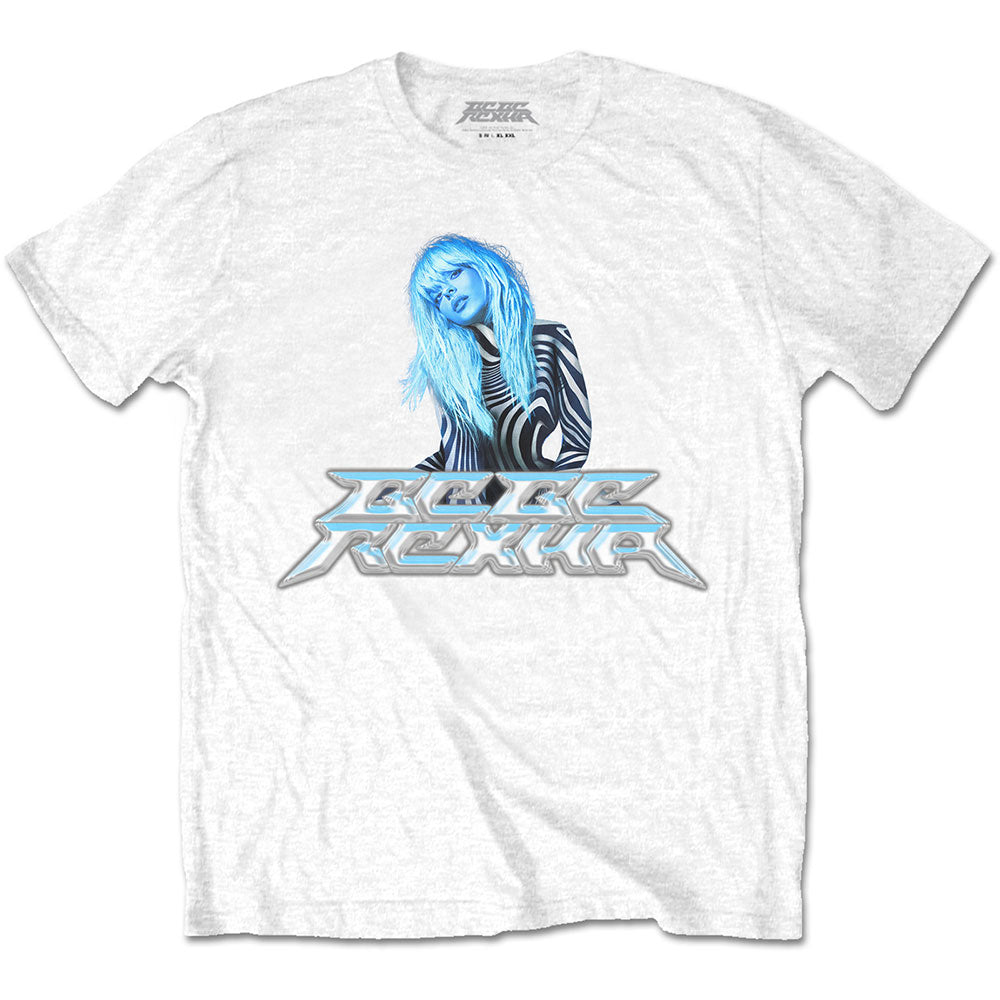 Bebe Rexha Silver Logo [T-Shirt] White