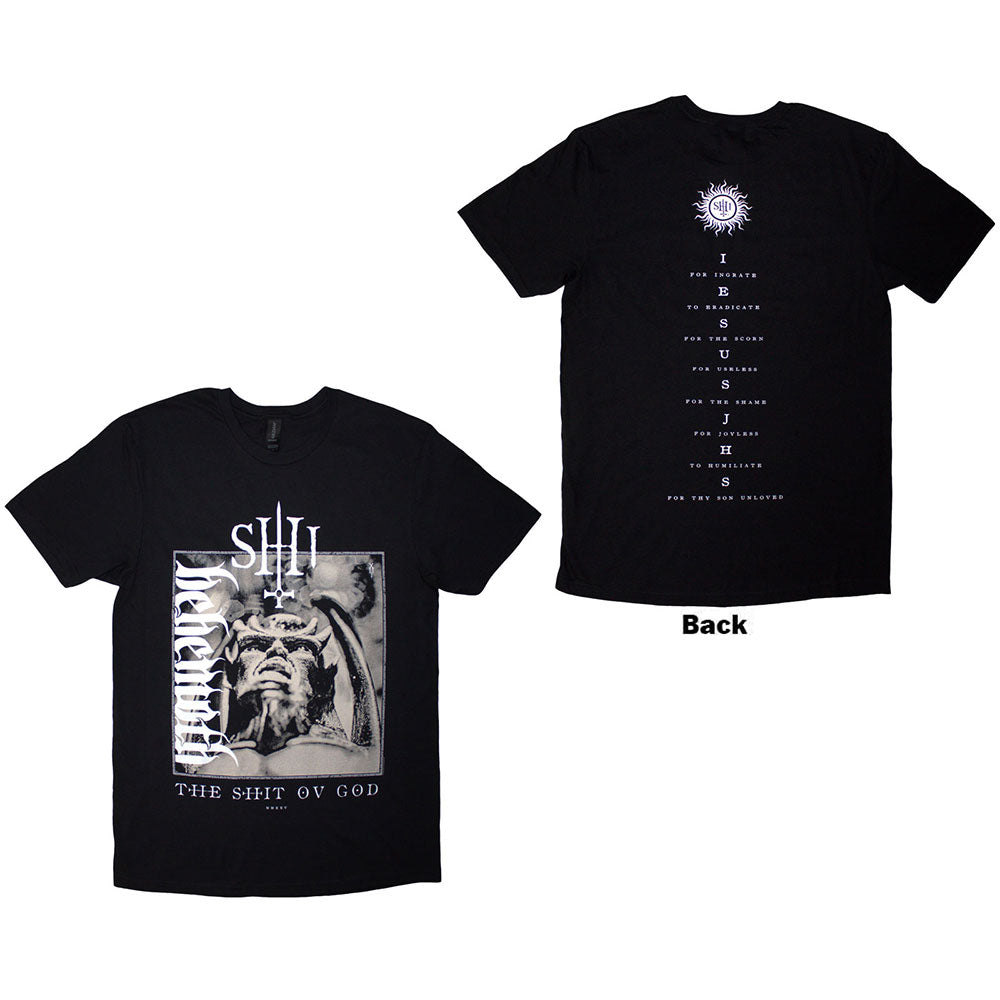 Behemoth The Shit Ov God Vertical Logo Cover [] Black