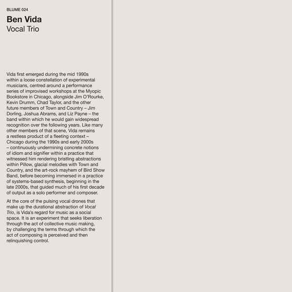 Vocal Trio [Vinyl]