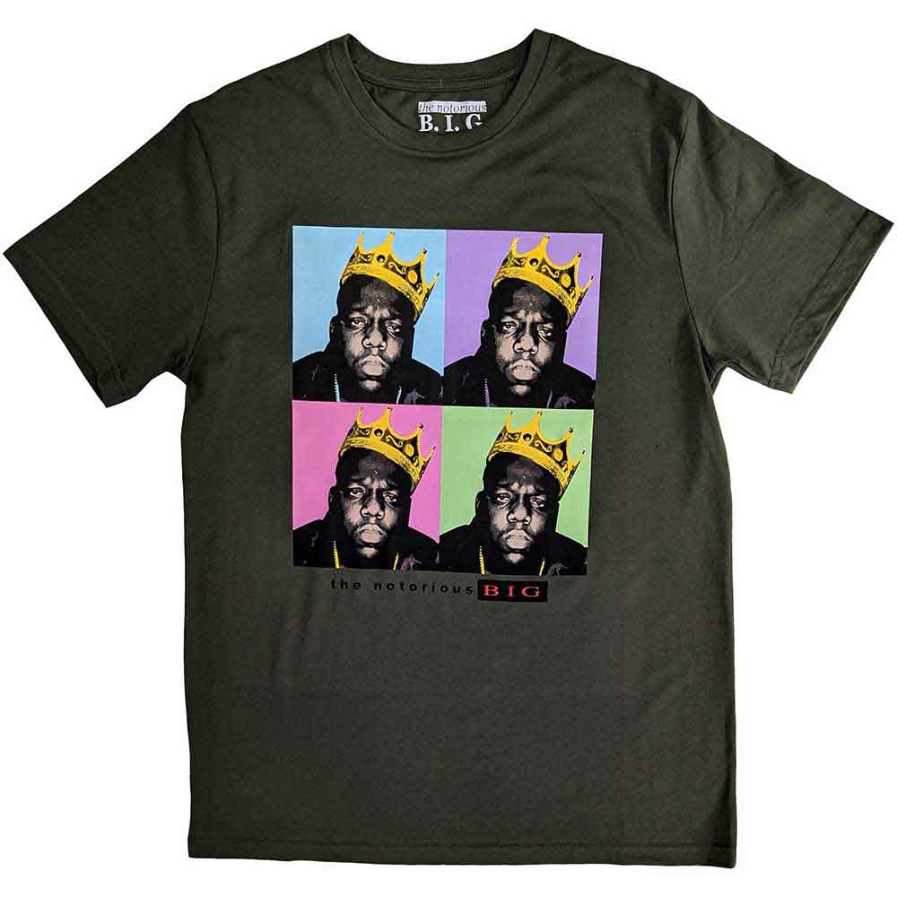 Biggie Smalls Crown Pop Art [T-Shirt] - Rock Band Apparel