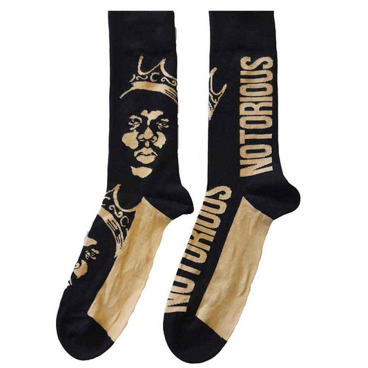 Biggie Smalls Gold Crown [Socks] - Rock Band Apparel