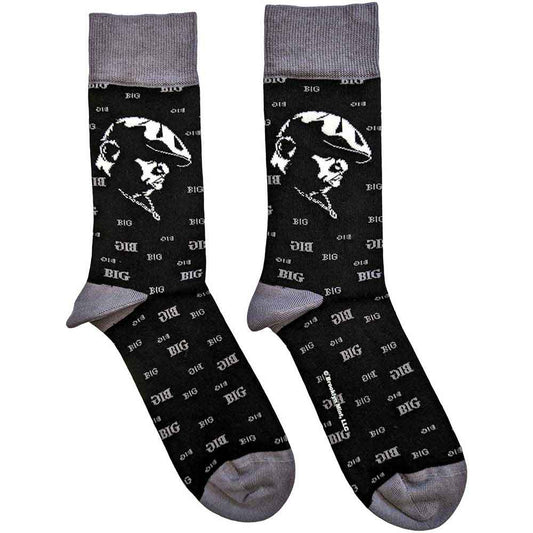 Biggie Smalls Side Portrait [Socks] - Rock Band Apparel