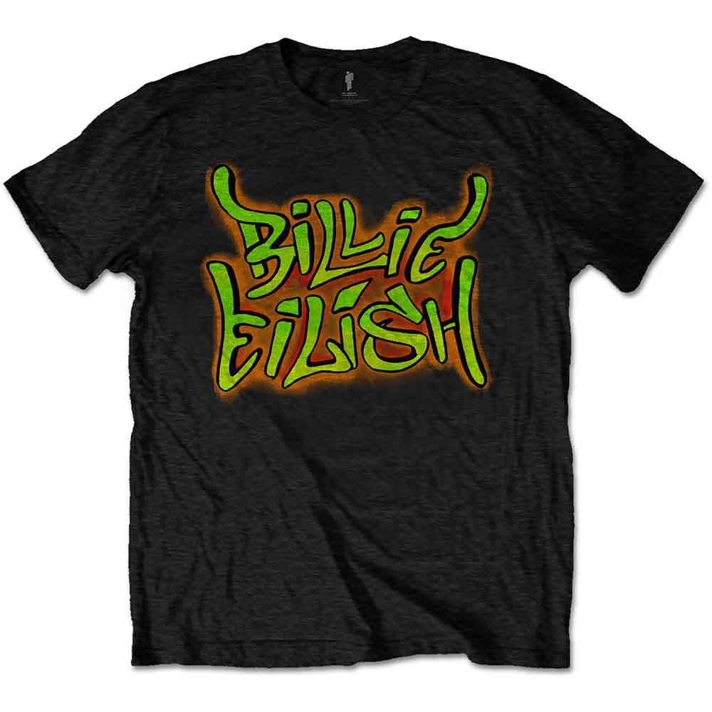Billie Eilish Graffiti [T-Shirt] - Rock Band Apparel