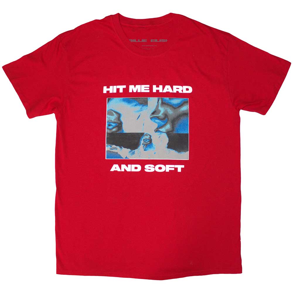 Billie Eilish Hit Me Hard And Soft Negative [T-Shirt] Red