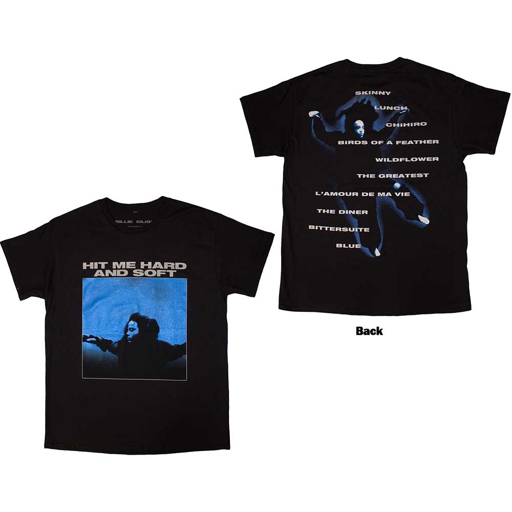 Billie Eilish Hit Me Hard And Soft Tracklist [T-Shirt] Black