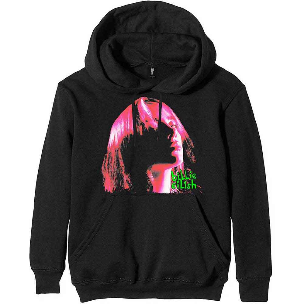 Billie Eilish Neon Shadow Pink [Sweatshirt] - Rock Band Apparel