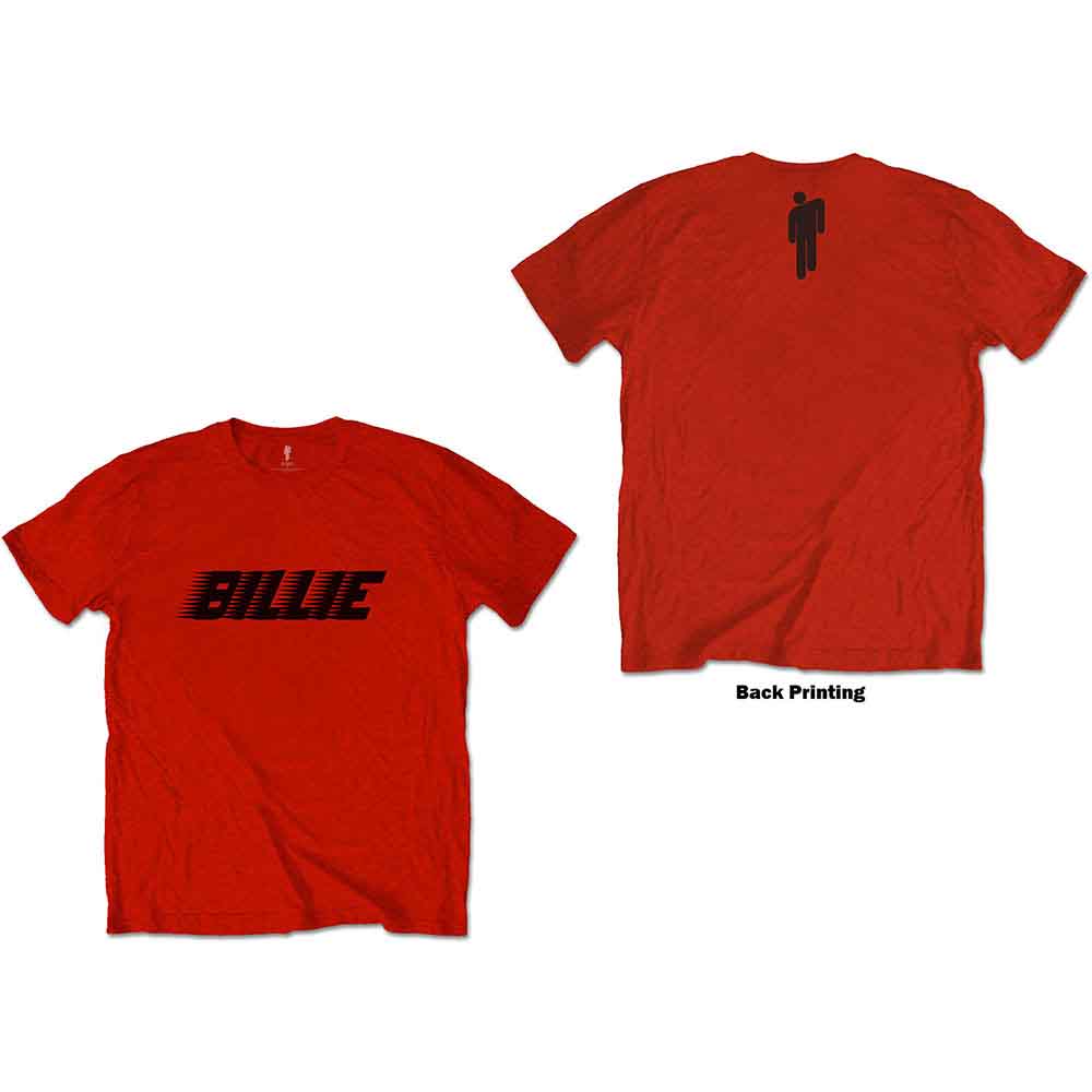 Billie Eilish Racer Logo & Blohsh [T-Shirt] Red