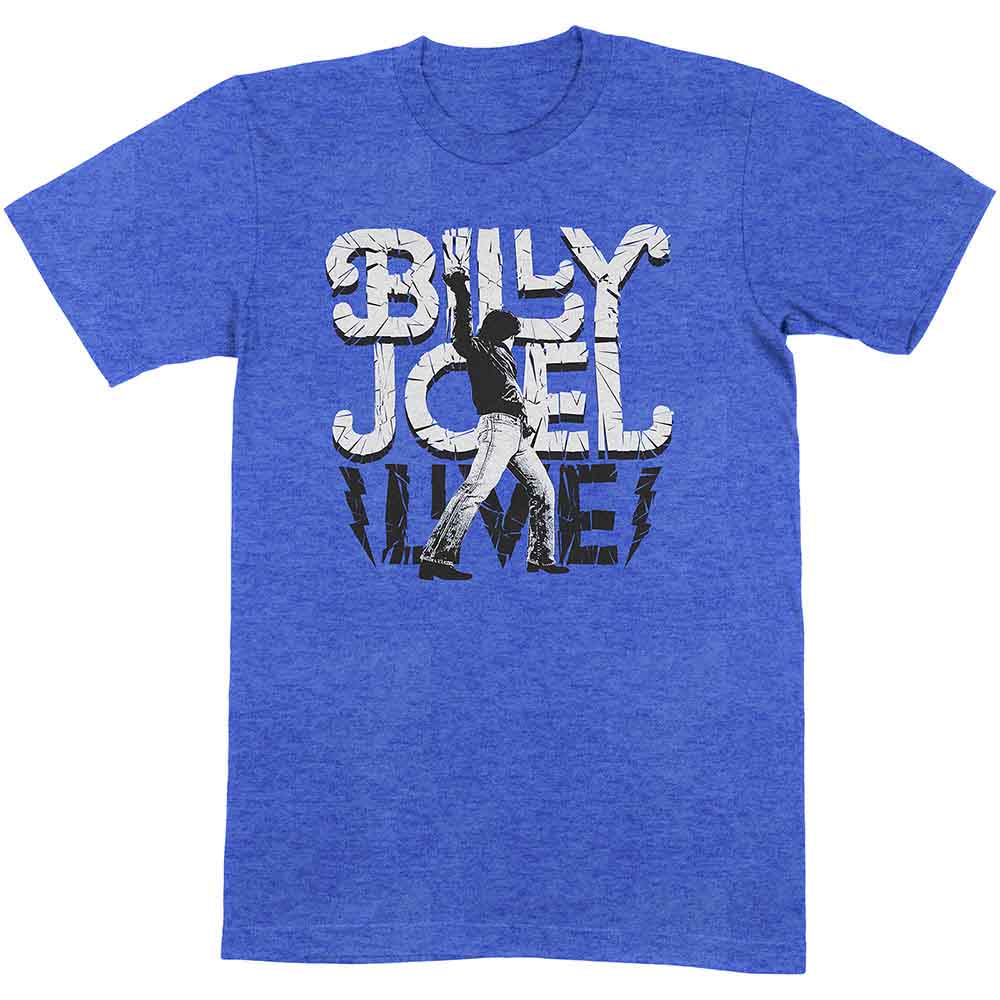Billy Joel Glass Houses Live [T-Shirt] Blue
