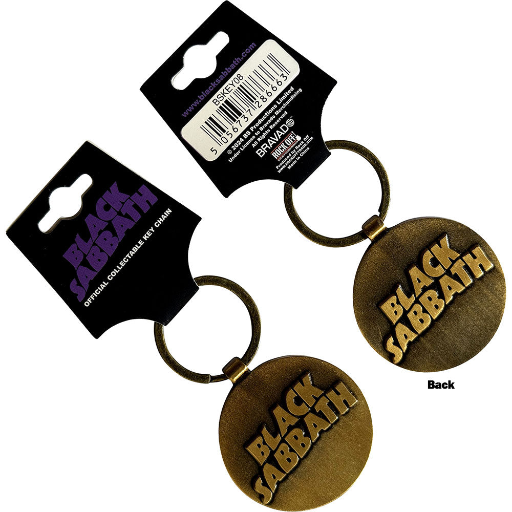 Black Sabbath 3D Wavy Logo [Keychain] - Rock Band Apparel