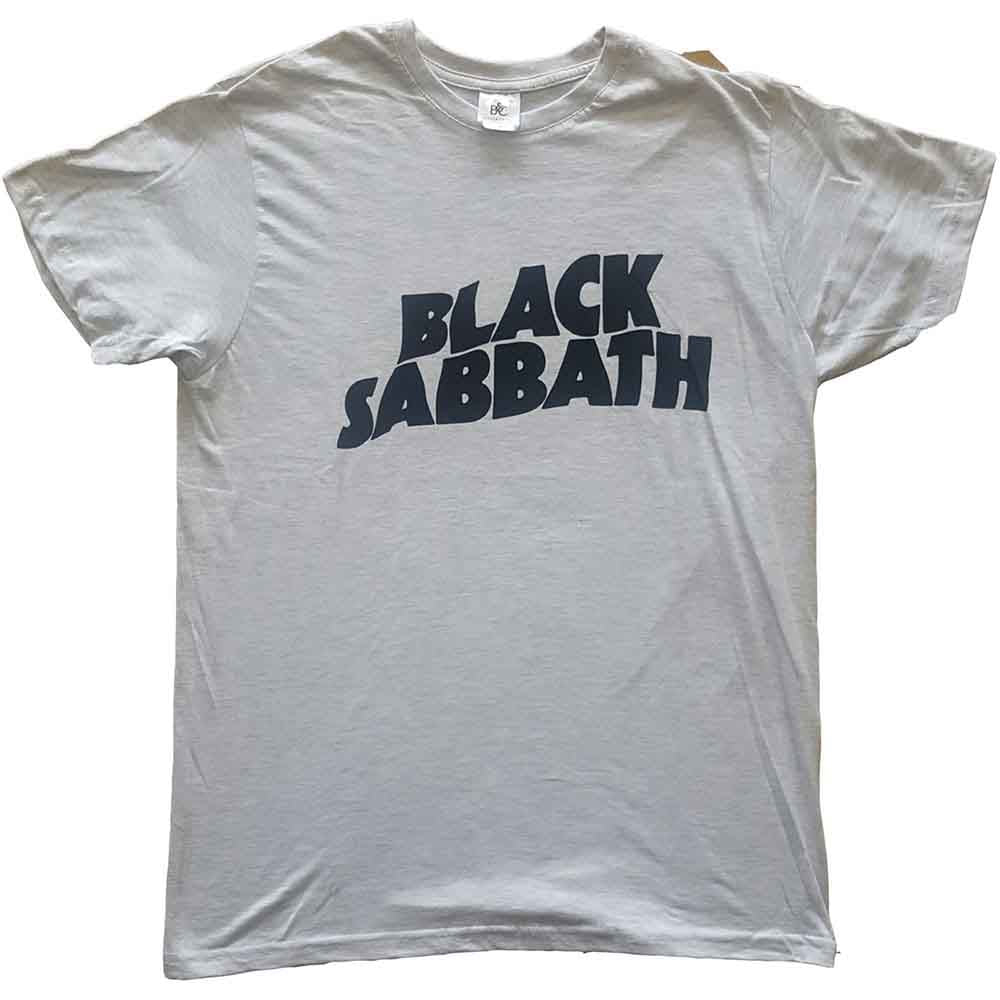 Black Sabbath Black Wavy Logo [T-Shirt] - Rock Band Apparel