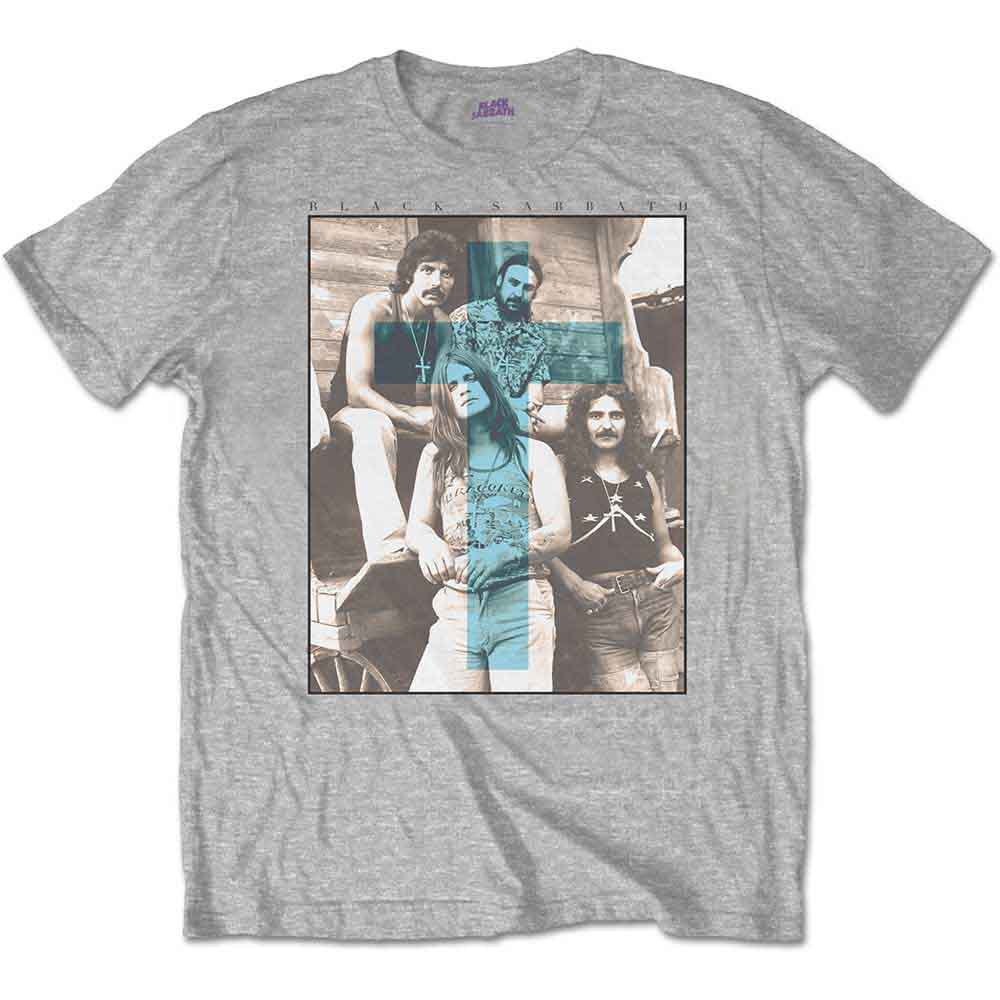 Black Sabbath Blue Cross [T-Shirt] - Rock Band Apparel