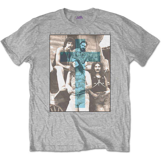 Black Sabbath Blue Cross [T-Shirt] - Rock Band Apparel