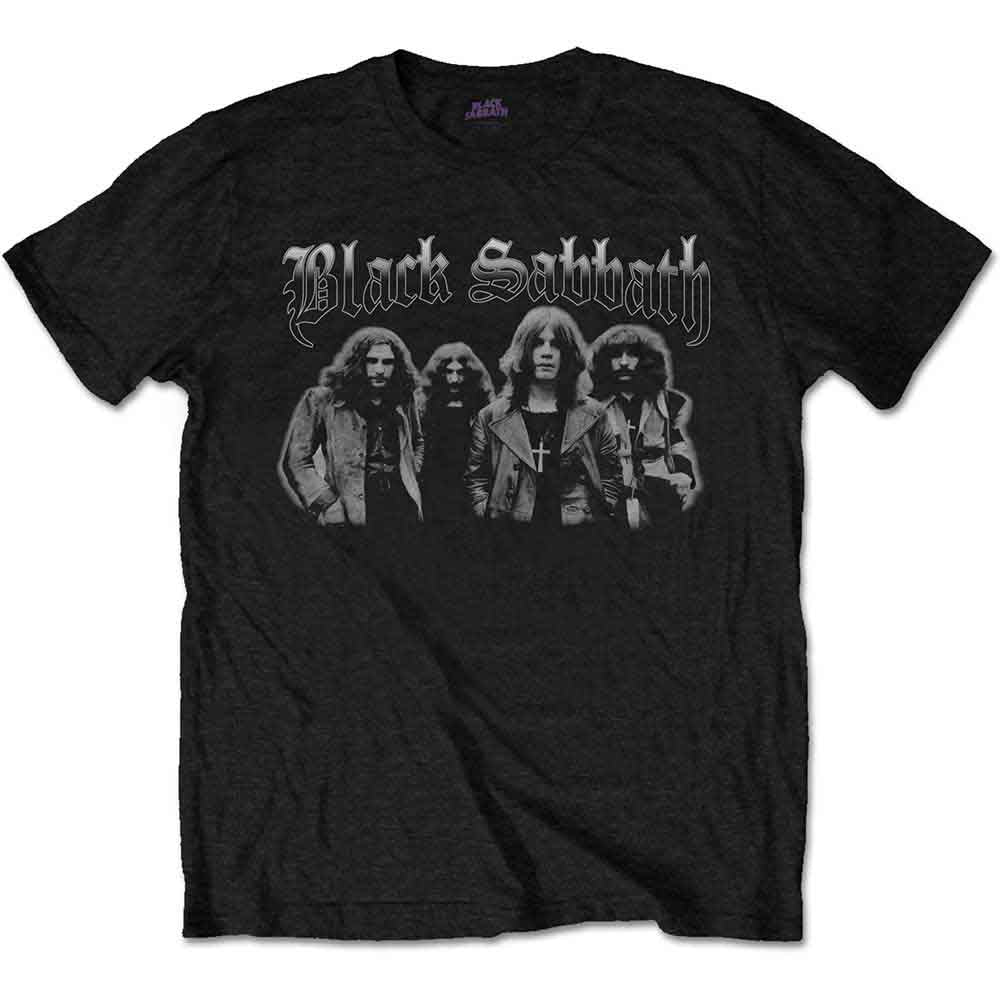 Black Sabbath Greyscale Group [T-Shirt] - Rock Band Apparel