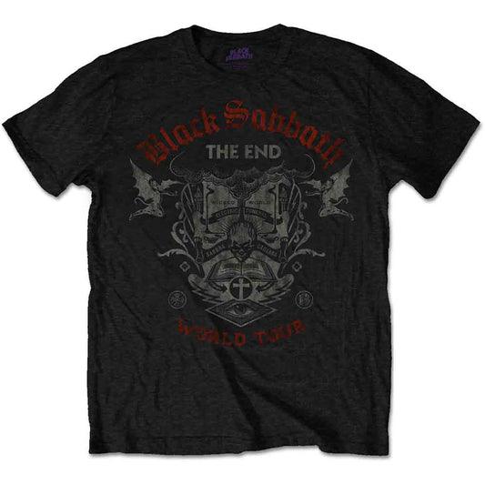 Black Sabbath The End Reading Skull [T-Shirt] - Rock Band Apparel