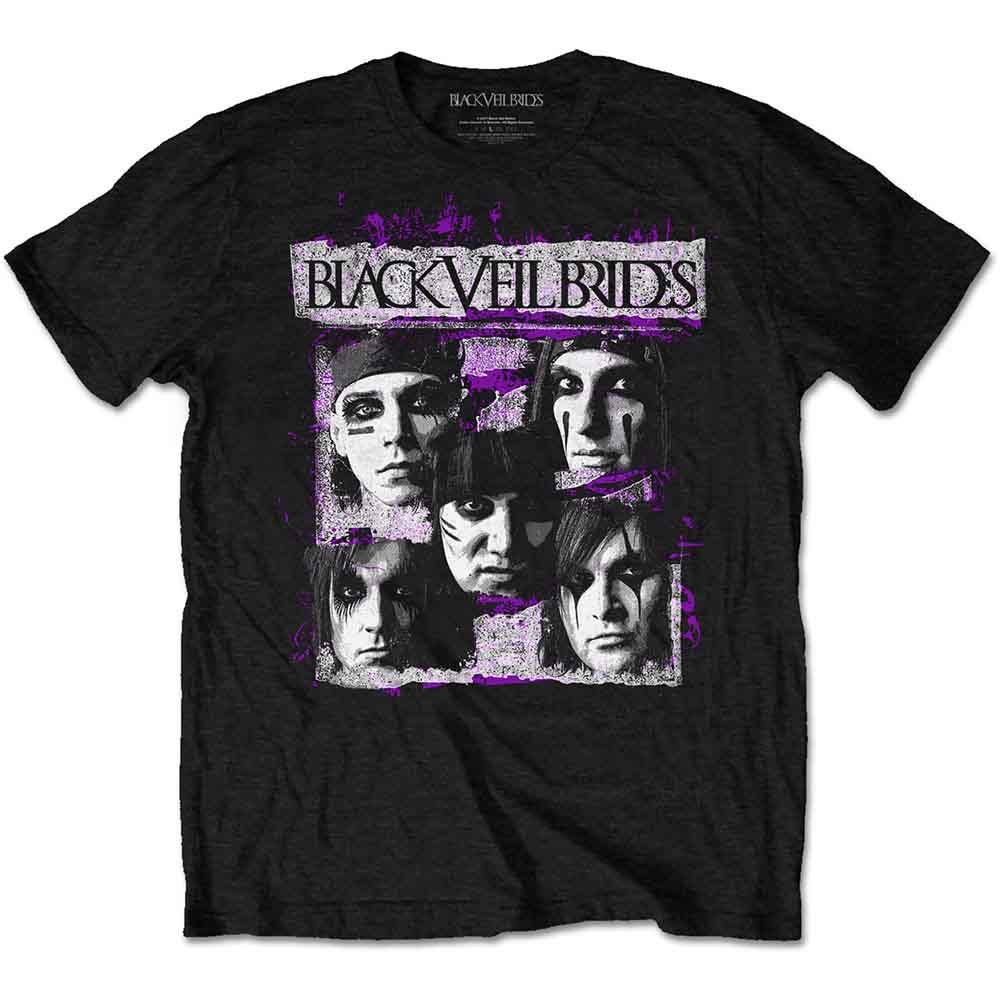Black Veil Brides Grunge Faces [T-Shirt] - Rock Band Apparel
